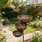 🔥 Last Day Promotion-60% OFF✨☔️3-Tier Rustic Metal Bird Feeder & Drinker Stake