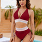 📢👙Flash Sale 60% OFF !!🏖️High Waisted Tummy Control Color Block Bikini Sets