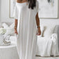 🔥Last Day Special 60% OFF💃Women's Off-Shoulder Batwing Sleeve Maxi Lounge Dress