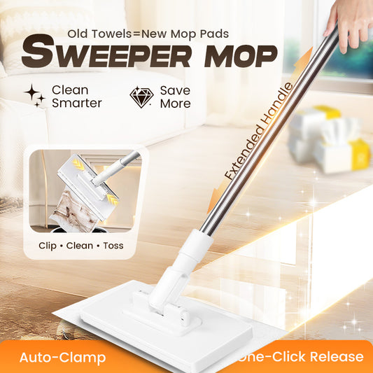 🔥Last Day Sales 70% OFF🔥Disposable Dust Mop with 4 Reusable Cloths💦