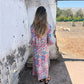 🌸Spring Specials 50% Off Free Shipping🌸Women's Bohemian V-Neck Abstract Printed Maxi Dress