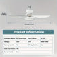 ⏳💥Summer Hot Sale 60% OFF❄️2-in-1 Portable Ceiling Fan & Light With Remote Control