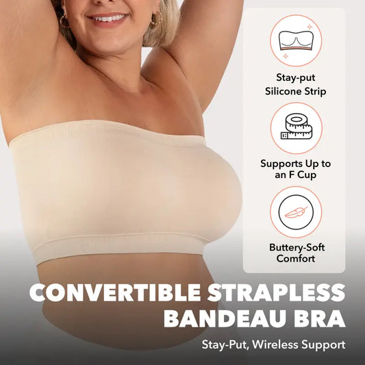 ⏳LAST DAY SALE 60% OFF!🔥No-Slip Convertible Bandeau 👙