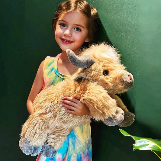 🎁Christmas Gift 50% OFF🐂🏆Cute Cartoon Highland Cow Cuddly Toy