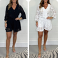 🌺Limited Time Sale 60% OFF💕Casual Short V-Neck Lace Suit