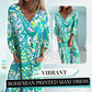 🌸Spring Specials 50% Off Free Shipping🌸Women's Bohemian V-Neck Abstract Printed Maxi Dress
