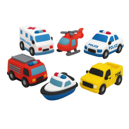 💖Hot Sale 50% OFF🌹🚒 Emergency Cars Light-Up Bath Toys（6-Pack）