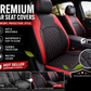 ⭐ 2026 Bestseller | 9-Pieces Full Set Universal Fit Leather Seat Covers | Refresh Your Car Interior 🔥