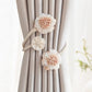 🌸🌸Simple fresh flowers creative decorative gauze curtain organizer with curtain buckle clip