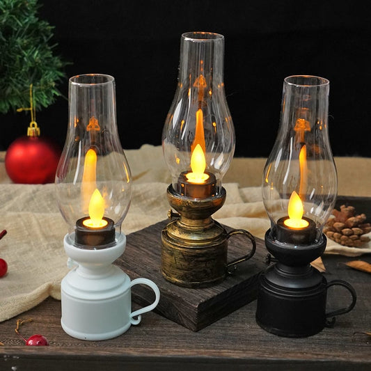 ✨Christmas Hot Sale 49% OFF🕯️LED Vintage Kerosene Lamp Electronic Swing Candle🔥