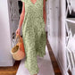 🌸Spring Sale 50% OFF🍒V-neck Printed Short-sleeved Long Dress