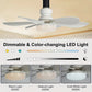 ⏳💥Summer Hot Sale 60% OFF❄️2-in-1 Portable Ceiling Fan & Light With Remote Control