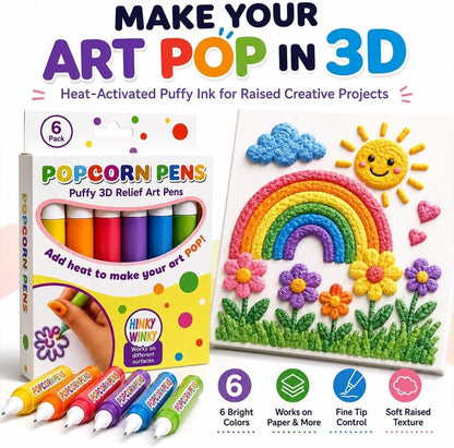 🎄Early Christmas Pre Sale 60% OFF!!☃️🔮Magic Pen – Draw 3D with one stroke!🎄 DIY Bubble Popcorn Drawing Pens🔥