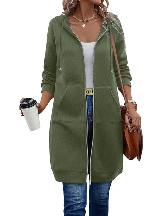 🥳LAST DAY SALE 50% OFF🍂Women Casual Zip up Fleece Hoodies🔥