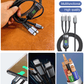 🎉Last Day Buy 1 Get 1 Free🎉Transparent Luminous Super Fast Charging 3-in-1 Data Cable⚡