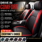 ⭐ 2026 Bestseller | 9-Pieces Full Set Universal Fit Leather Seat Covers | Refresh Your Car Interior 🔥