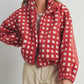 🍂Autumn Hot Sale 50% OFF🔥Women's Plaid Sherpa Jacket - Cropped Fleece💓