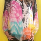 💗Hot Sale-60% OFF🔥Women's Round Neck Tie-dye Loose Top