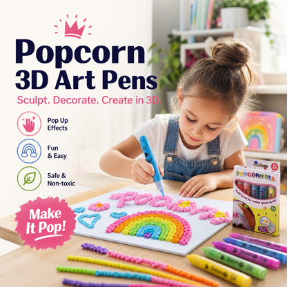 🎁Watch Their Drawings POP!🖌️ Magic Puffy Pens - 6 pens per box
