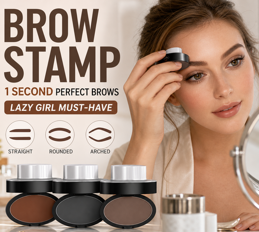 ✨Buy 1 Get 1 Free 🖌️🖤Eyebrow Stamp Powder Kit with Applicator Brush