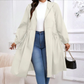💖HOT SALE 50% OFF🧥Casual Plus Size Drawstring Zip-Up Long Sleeve Hooded Coat
