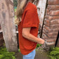 Women’s Stylish V-neck Short-sleeved Top