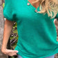 Women’s Stylish V-neck Short-sleeved Top