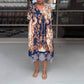 🎁49% off👗 Printed V-neck loose midi dress