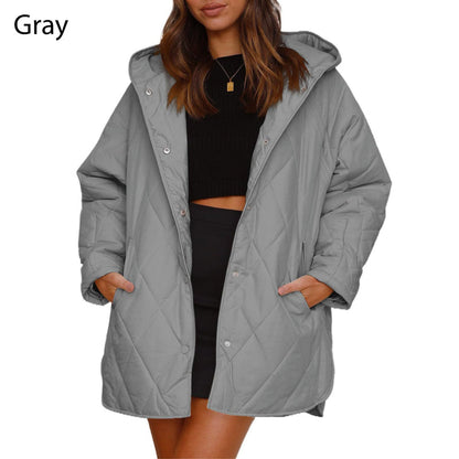 💖Limited Sale 50% OFF💕Women's Winter Trendy Lightweight Hooded Quilted Jacket