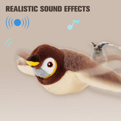 💥Hot Sale 49% OFF ONLY TODAY😻Rechargeable Touch Activated Cat Toys with Realistic Sounds Effects🐦