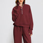 🍁Autumn Specials 49%OFF🔥 Women’s High-Neck Zip-Up Pullover and Wide-Leg Pants Set