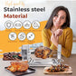 🔥2025 Hot Sale 49% OFF🍗360° Stainless Steel Rotary Grill
