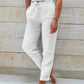 🌸Last Day Sale 70% OFF!!🌸Women's Elastic Waist Cotton Linen Casual Pants