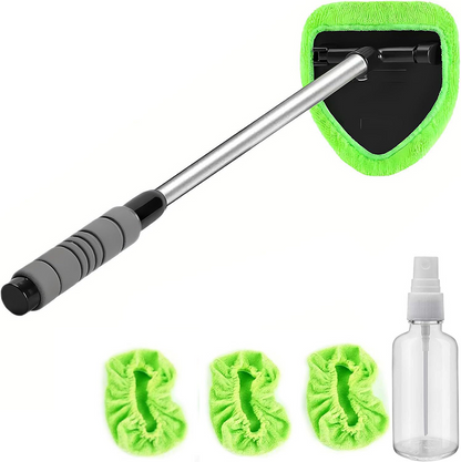 🔥Microfiber Car Windshield Cleaning Tool with Extendable Handle