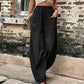 🏆LAST DAY SALE 49% OFF🔥Women's solid color pocket elastic trousers