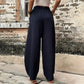 🏆LAST DAY SALE 49% OFF🔥Women's solid color pocket elastic trousers