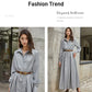 🎀Hot Sale 49% OFF🔥Retro Super Long Solid Color Shirt Dress