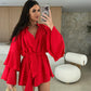 💞Hot Sale 49% OFF😍Women's Solid Color Loose Mini Dress
