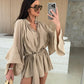 💞Hot Sale 49% OFF😍Women's Solid Color Loose Mini Dress