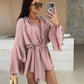 💞Hot Sale 49% OFF😍Women's Solid Color Loose Mini Dress