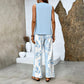 🔥 Hot Sale 49% OFF🌺Women's Trendy Print 2 Piece Outfits Sleeveless Top & Pants