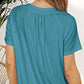 🔥Summer Hot Sale 49% OFF✨Women's Casual Pleated V-Neck Short-Sleeve Top