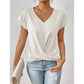 🔥LAST DAY SALE 49% OFF💷Best Price👚Casual Short Sleeve Elegant V-neck Twist Tee