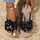 🔥Summer Hot Sale 49%💷Women's Floral Slip-On Woven Sandals