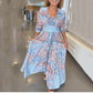 🎉Spring Hot Sale 60% OFF🔥 Elegant Long Floral Dress for Women
