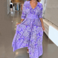 🔥Hot Sale 49% OFF🥰 Women’s Elegant Floral Drawstring Long Dress
