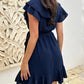 🩷Summer Hot Sale 49% OFF☀️Women's Elegant Waist Tie V-Neck Ruffle Dress