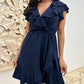 🩷Summer Hot Sale 49% OFF☀️Women's Elegant Waist Tie V-Neck Ruffle Dress