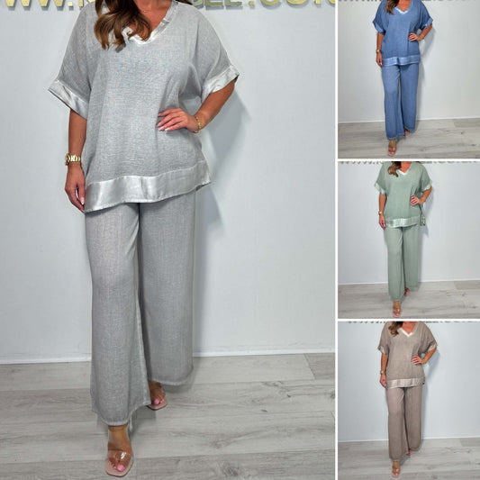💖LAST DAY SALE 50% OFF⌛Casual V-Neck 2-Piece Set🔥Buy 2 Shipping Free
