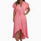 🔥Summer Day Hot Sale 49% OFF🔥Women's Resort Style V-Neck Polka Dot Ruffle Sleeve Dress